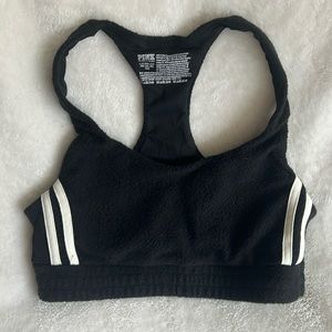 VS Pink Reverse Fleece Lounge Bralette